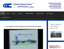 Tablet Screenshot of crystalcollisioncenter.com